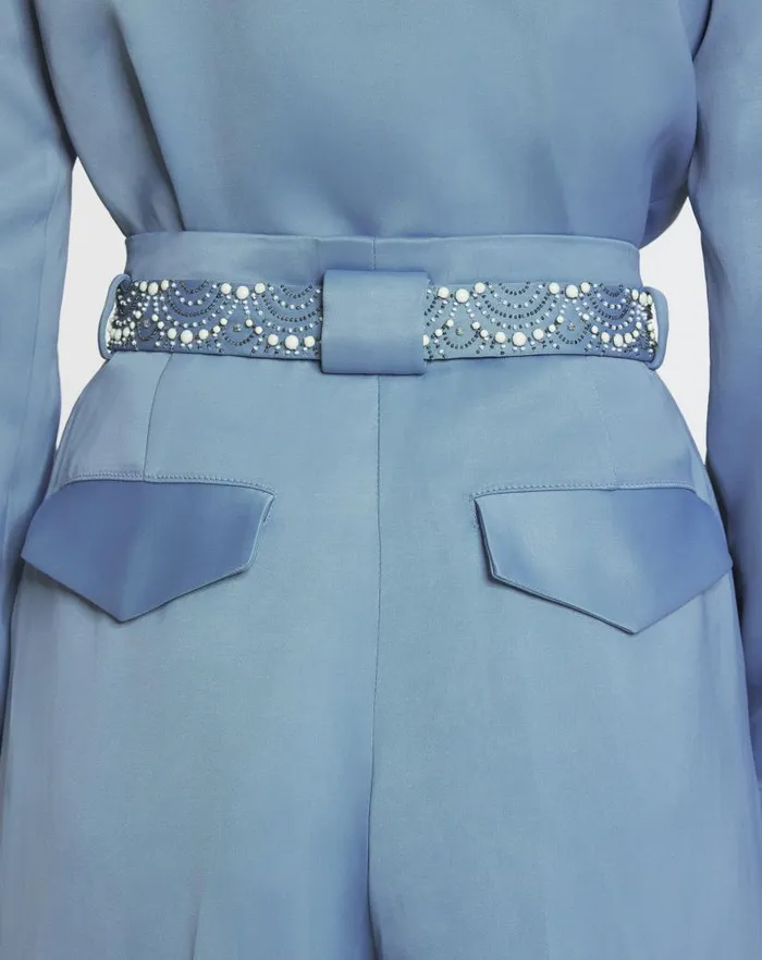 Women Lanvin Pants Embroidered Wideleg Pants Lunar Women Lanvin Pants Embroidered Wideleg Pants Lunar