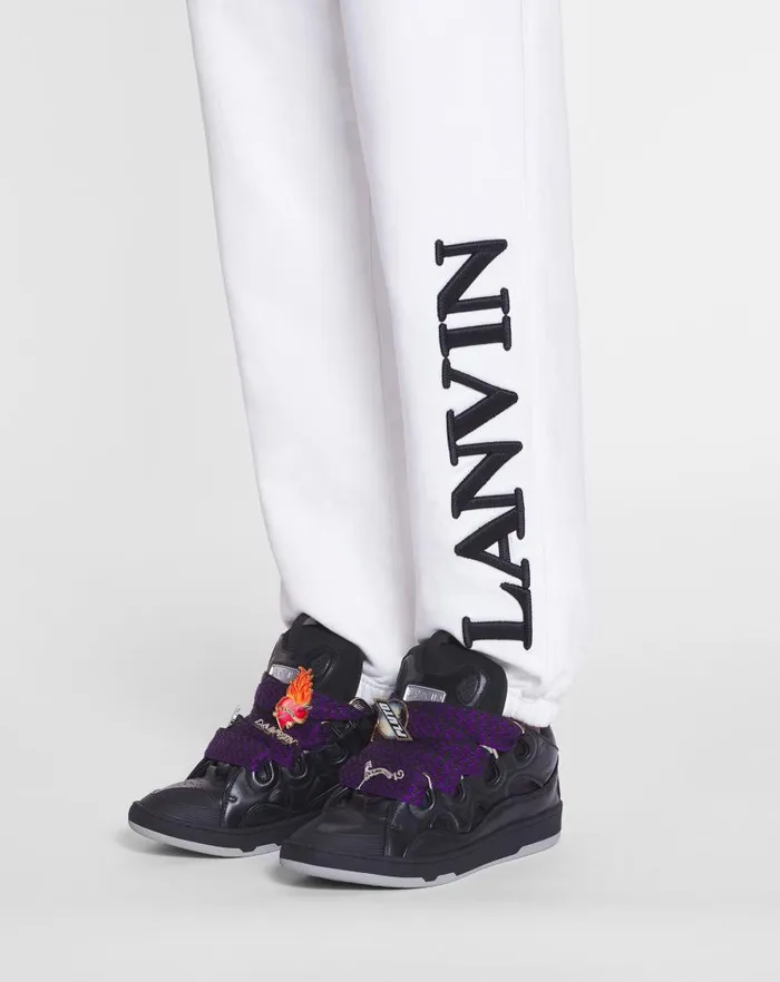 Women Lanvin Pants Lanvin X Future Unisex Logo Jogging Pants White Mustang Women Lanvin Pants Lanvin X Future Unisex Logo Jogging Pants White Mustang