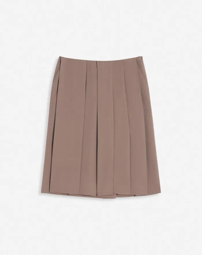 Women Lanvin Pants Pleated Culotte Marron Glace