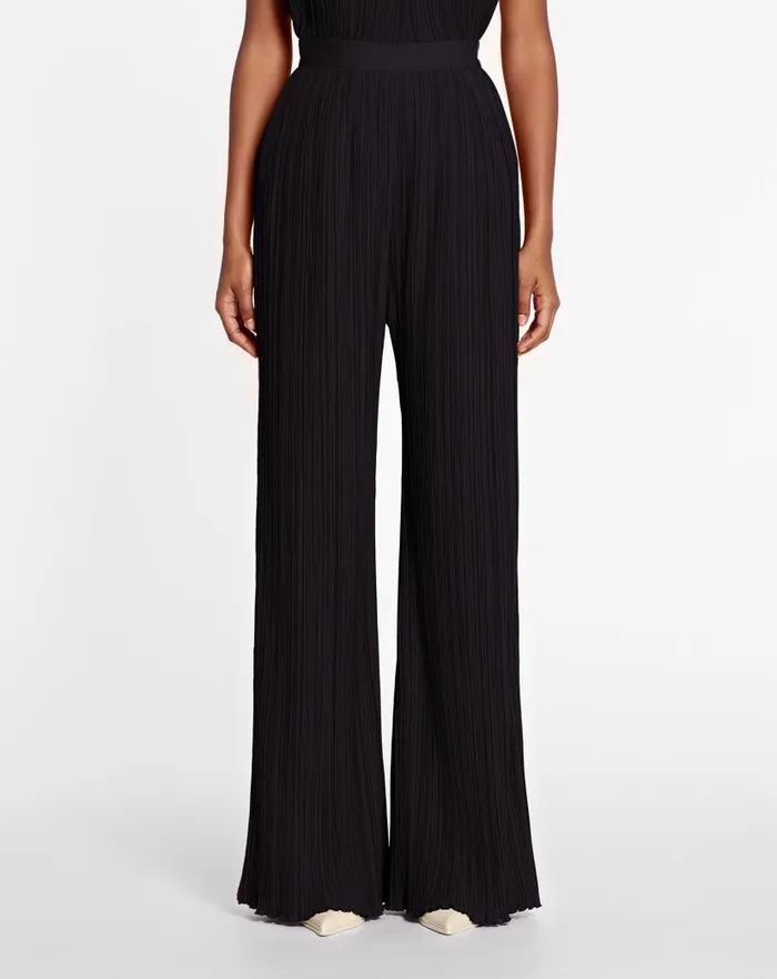 Women Lanvin Pants Pleated Pants Black Women Lanvin Pants Pleated Pants Black