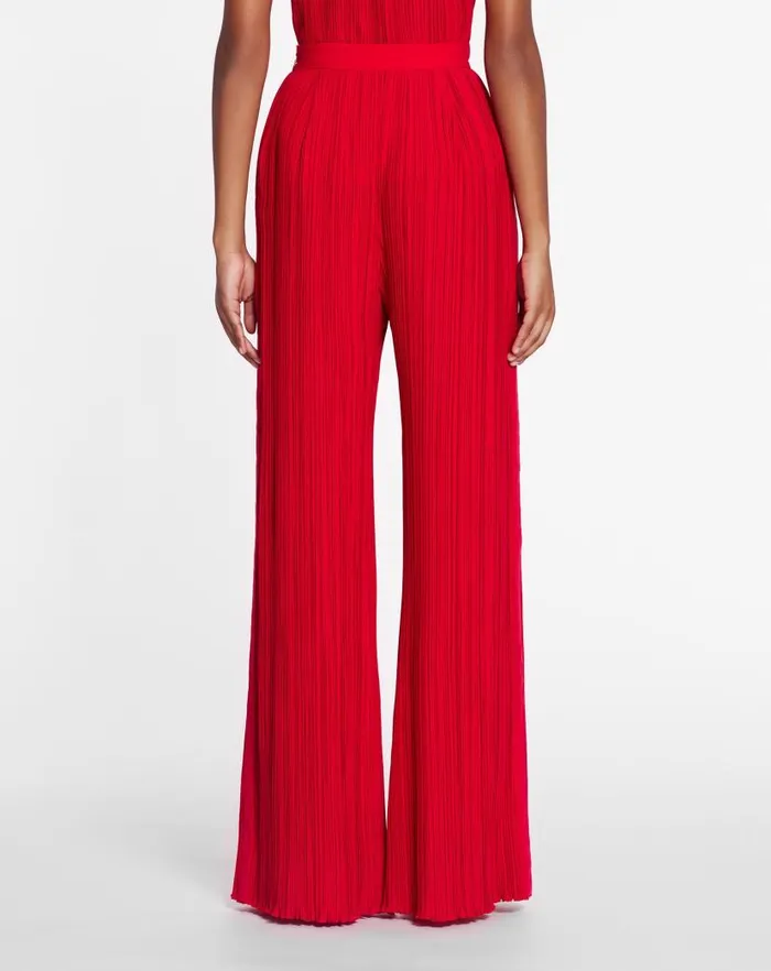 Women Lanvin Pants Pleated Pants Flame Women Lanvin Pants Pleated Pants Flame