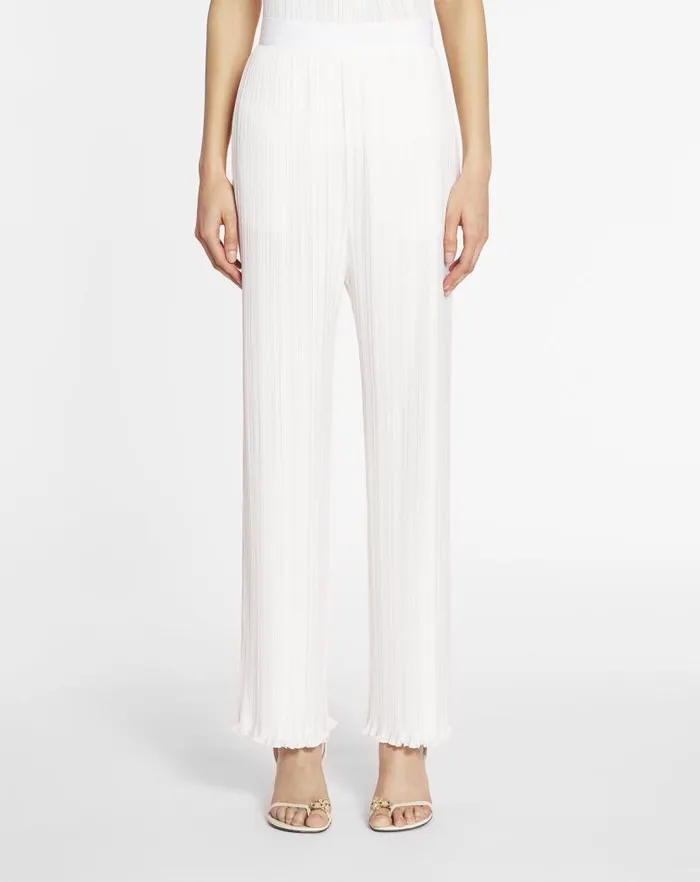 Women Lanvin Pants Pleated Pants Off White Women Lanvin Pants Pleated Pants Off White