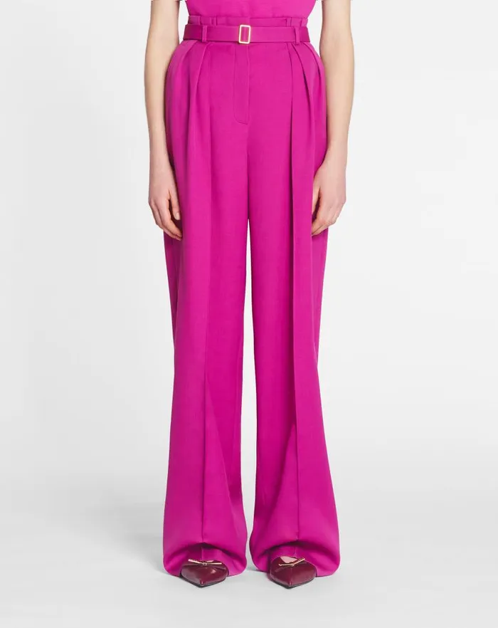 Women Lanvin Pants Wideleg Pants Fuchsia Women Lanvin Pants Wideleg Pants Fuchsia