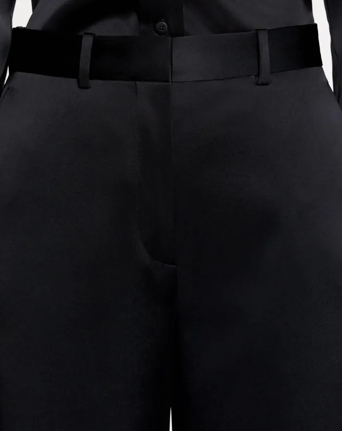 Women Lanvin Pants Wideleg Tailored Pants Black Women Lanvin Pants Wideleg Tailored Pants Black