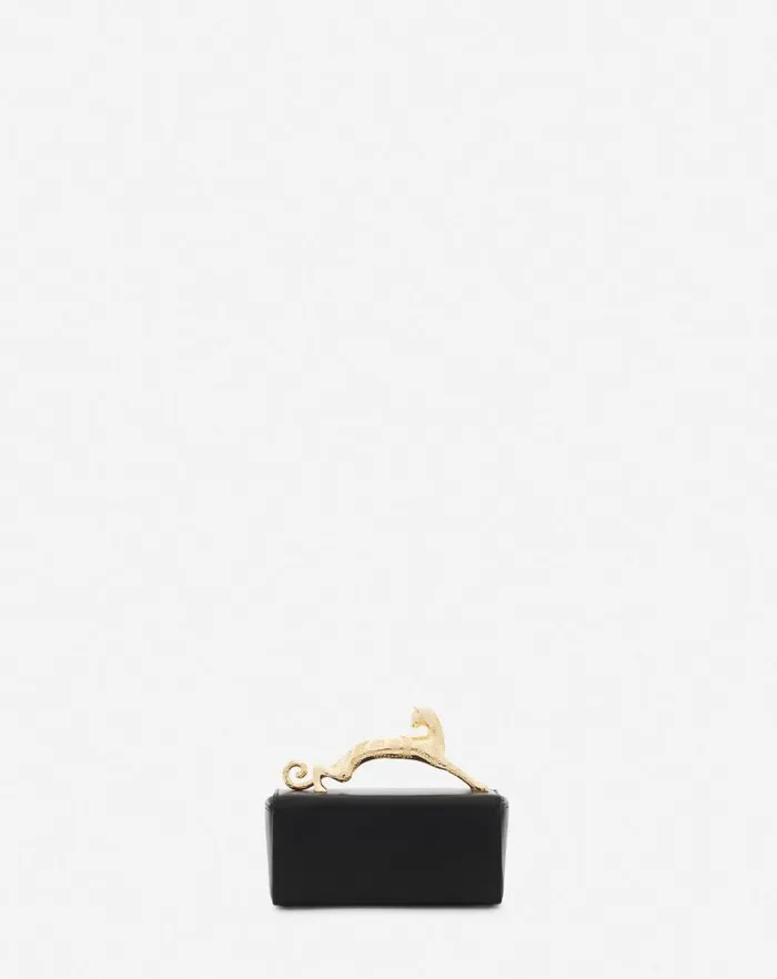 Women Lanvin Pencil Leather Micro Pencil Cat Bag Black Women Lanvin Pencil Leather Micro Pencil Cat Bag Black