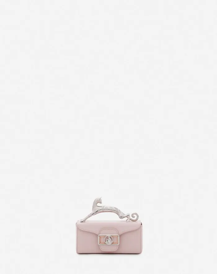 Women Lanvin Pencil Leather Micro Pencil Cat Bag Ros