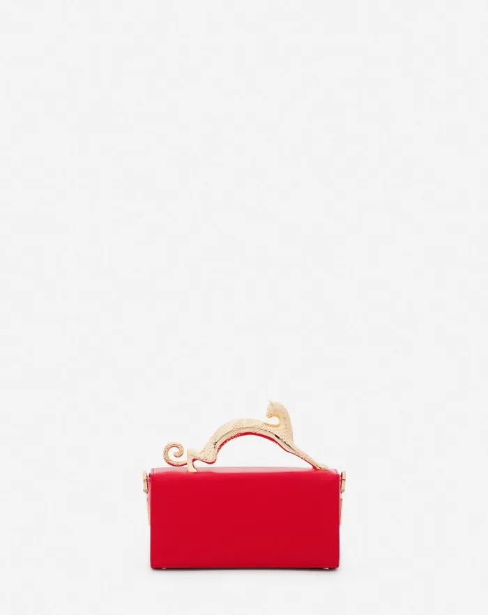 Women Lanvin Pencil Leather Nano Pencil Cat Bag Flame Women Lanvin Pencil Leather Nano Pencil Cat Bag Flame