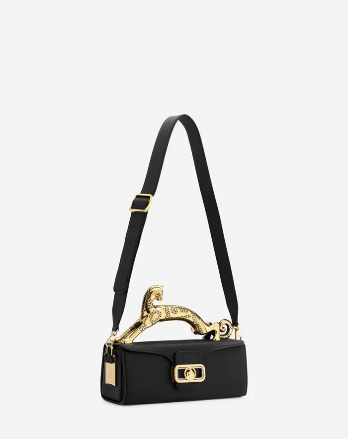 Women Lanvin Pencil Medium Pencil Cat Leather Bag Black Women Lanvin Pencil Medium Pencil Cat Leather Bag Black