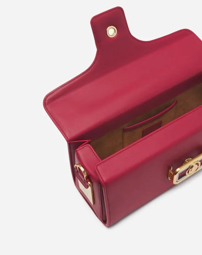 Women Lanvin Pencil Medium Pencil Cat Leather Bag Burgundy
