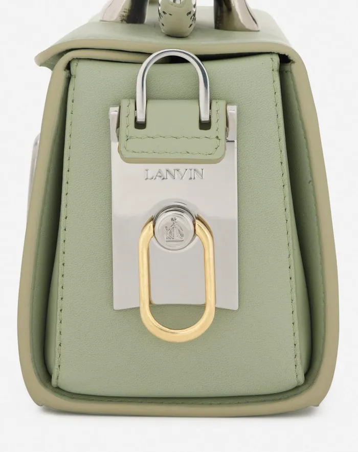 Women Lanvin Pencil Medium Pencil Cat Leather Bag Sage