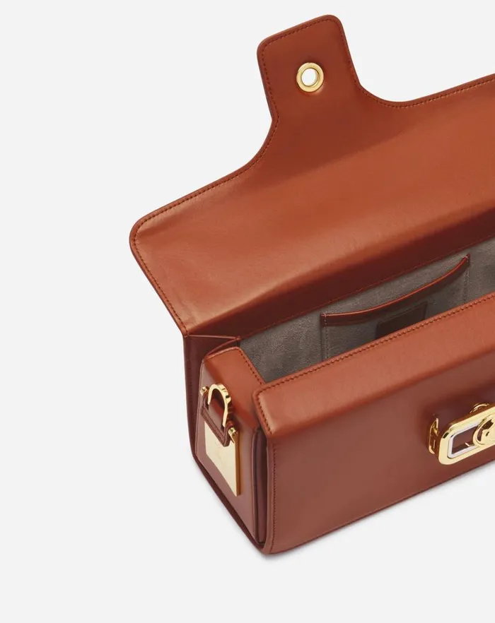 Women Lanvin Pencil Medium Pencil Cat Leather Bag Tan
