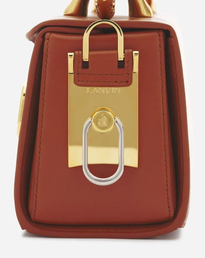 Women Lanvin Pencil Medium Pencil Cat Leather Bag Tan