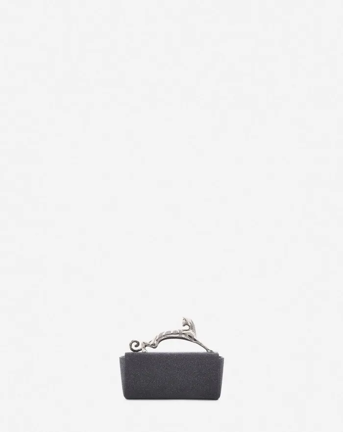 Women Lanvin Pencil Micro Pencil Cat Bag In Suede Black Women Lanvin Pencil Micro Pencil Cat Bag In Suede Black
