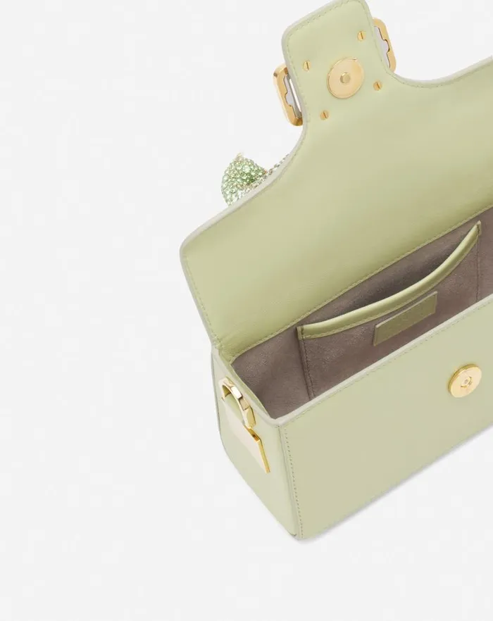Women Lanvin Pencil Nano Pencil Cat Bag In Leather And Rhinestones Almondvanilla Women Lanvin Pencil Nano Pencil Cat Bag In Leather And Rhinestones Almondvanilla
