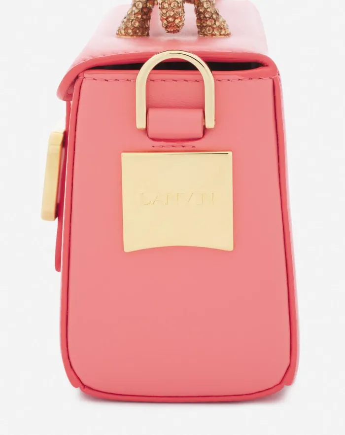 Women Lanvin Pencil Nano Pencil Cat Bag In Leather And Rhinestones Venusdune Women Lanvin Pencil Nano Pencil Cat Bag In Leather And Rhinestones Venusdune