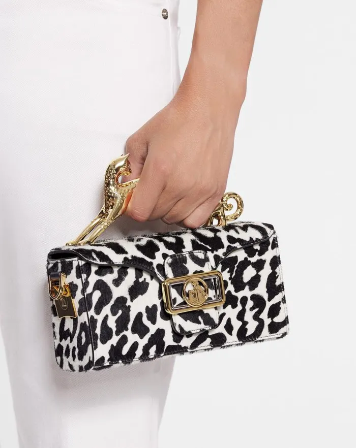 Women Lanvin Pencil Nano Pencil Cat Bag In Ponyeffect Leather Blackwhite Women Lanvin Pencil Nano Pencil Cat Bag In Ponyeffect Leather Blackwhite