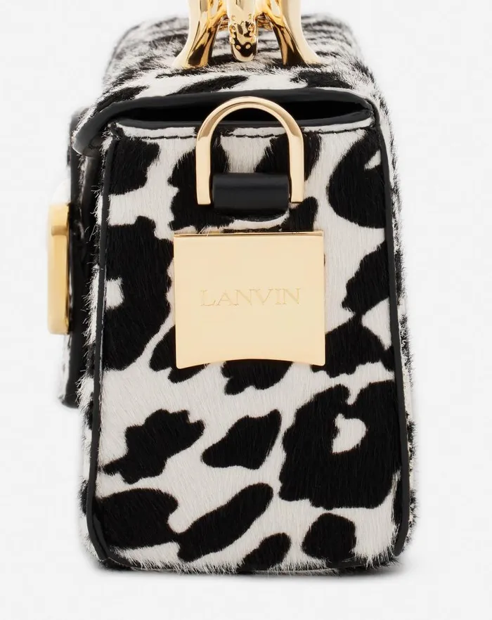 Women Lanvin Pencil Nano Pencil Cat Bag In Ponyeffect Leather Blackwhite Women Lanvin Pencil Nano Pencil Cat Bag In Ponyeffect Leather Blackwhite