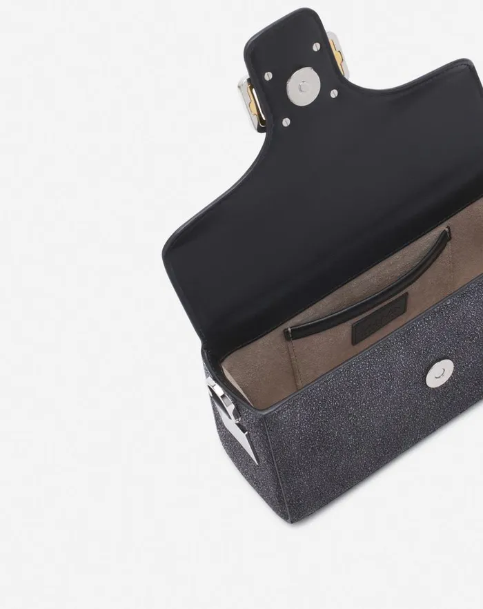 Women Lanvin Pencil Nano Pencil Cat Bag In Suede Black Women Lanvin Pencil Nano Pencil Cat Bag In Suede Black
