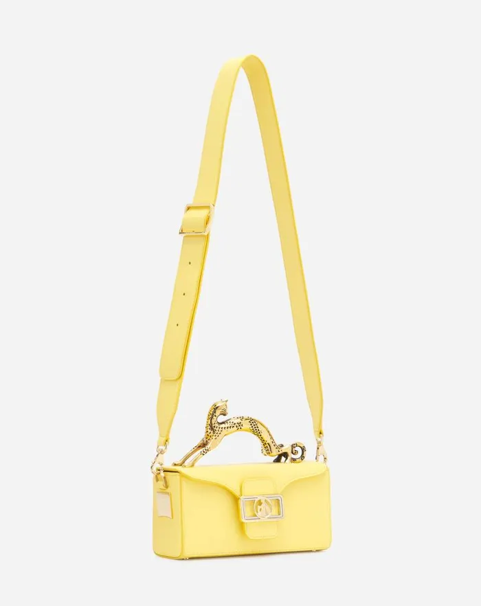 Women Lanvin Pencil Nano Pencil Cat Leather Bag Corn