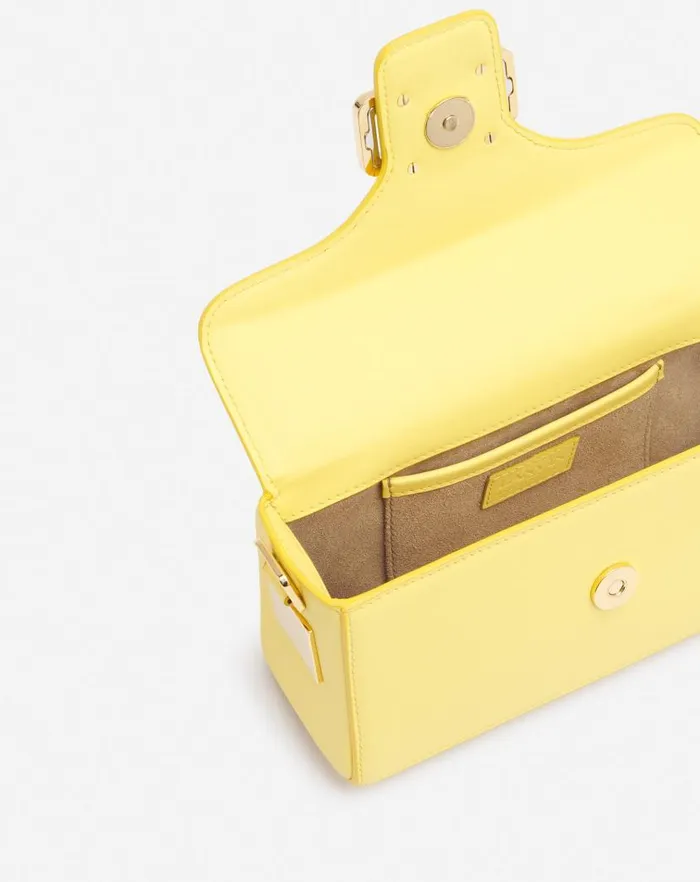 Women Lanvin Pencil Nano Pencil Cat Leather Bag Corn