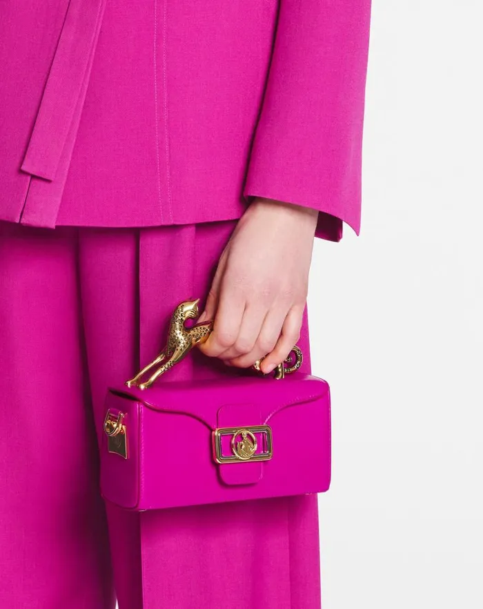Women Lanvin Pencil Nano Pencil Cat Leather Bag Fuchsia Women Lanvin Pencil Nano Pencil Cat Leather Bag Fuchsia