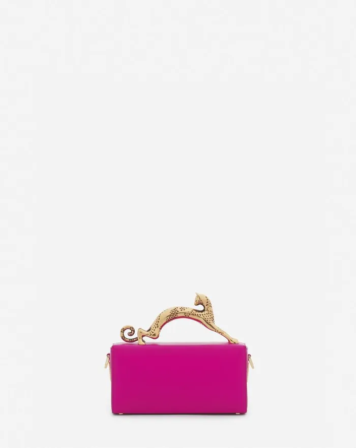 Women Lanvin Pencil Nano Pencil Cat Leather Bag Fuchsia Women Lanvin Pencil Nano Pencil Cat Leather Bag Fuchsia