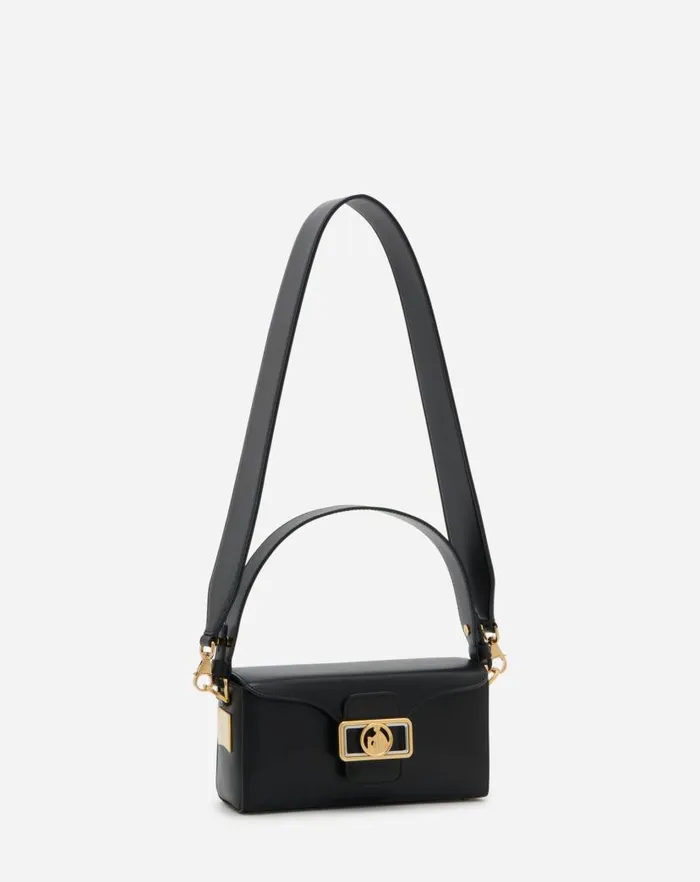 Women Lanvin Pencil Shiny Leather Nano Pencil Bag Black