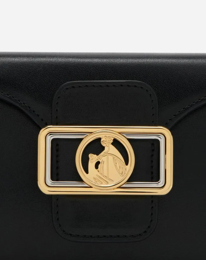 Women Lanvin Pencil Shiny Leather Nano Pencil Bag Black