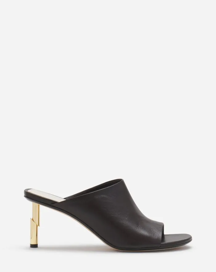 Women Lanvin Sandals and Mules Leather Sequence By Lanvin Mules Cocoa