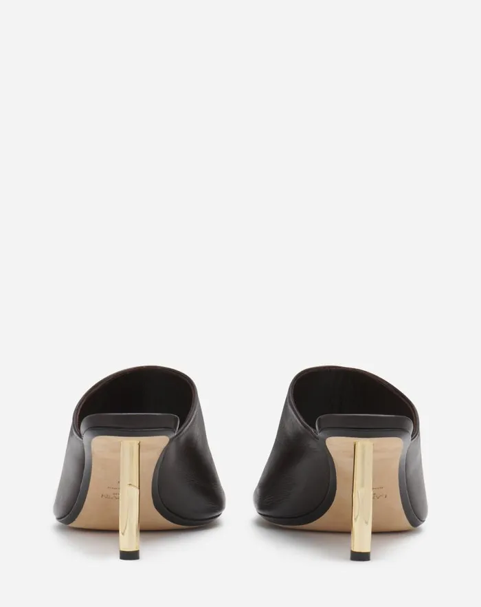 Women Lanvin Sandals and Mules Leather Sequence By Lanvin Mules Cocoa