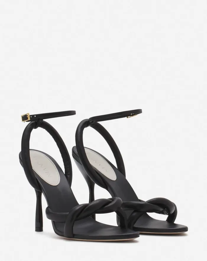 Women Lanvin Sandals and Mules Rythms By Lanvin Leather Sandals Black Women Lanvin Sandals and Mules Rythms By Lanvin Leather Sandals Black