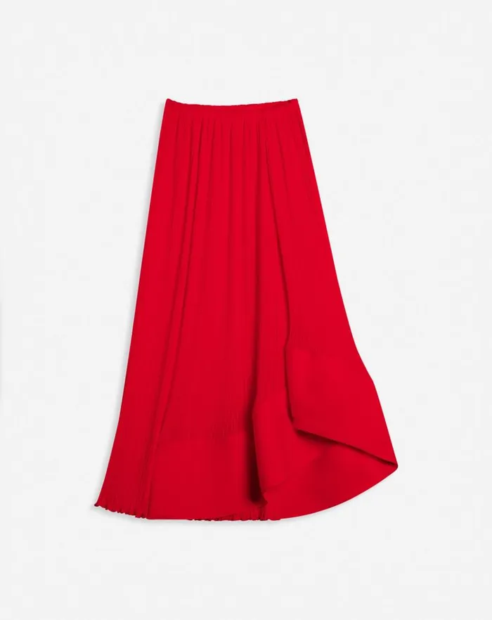 Women Lanvin Skirts and Shorts Pleated Midi Skirt Flame