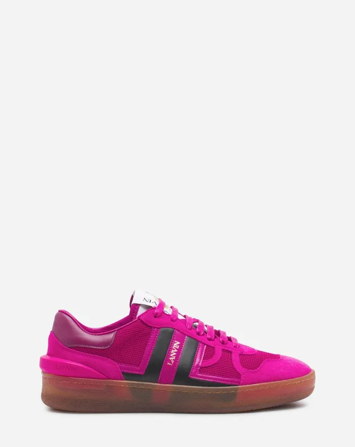 Women Lanvin Sneakers Clay Mesh Sneakers Fuchsiablue