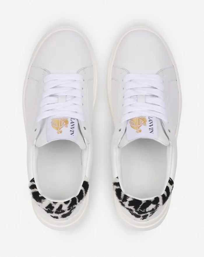Women Lanvin Sneakers Ddb0 Leather Platform Sneakers Whiteblack Women Lanvin Sneakers Ddb0 Leather Platform Sneakers Whiteblack