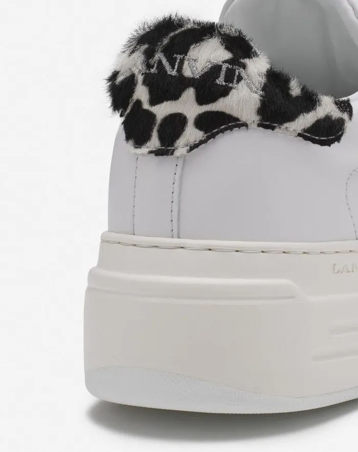 Women Lanvin Sneakers Ddb0 Leather Platform Sneakers Whiteblack Women Lanvin Sneakers Ddb0 Leather Platform Sneakers Whiteblack