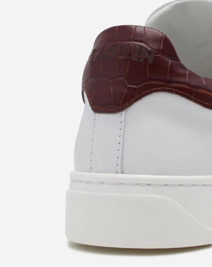 Women Lanvin Sneakers Ddb0 Leather Sneakers Whitebrown Women Lanvin Sneakers Ddb0 Leather Sneakers Whitebrown