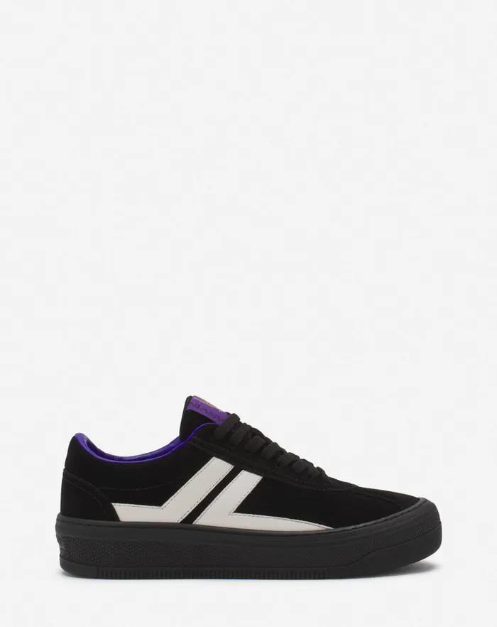 Women Lanvin Sneakers Lanvin X Future Leather Cash Sneakers For Women Blackoff White