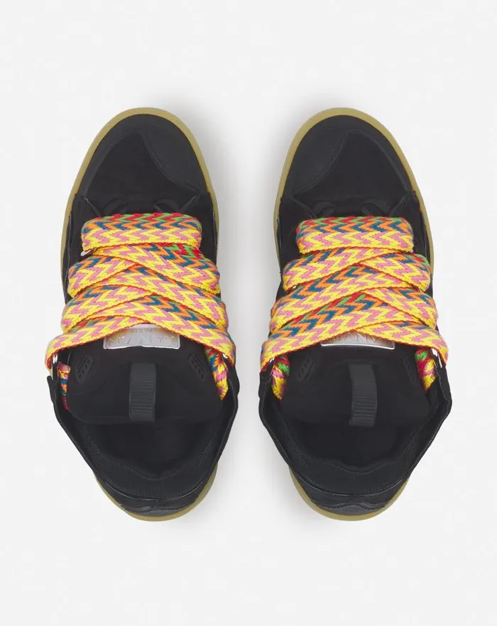Women Lanvin Sneakers Leather Curb Sneakers Black Women Lanvin Sneakers Leather Curb Sneakers Black