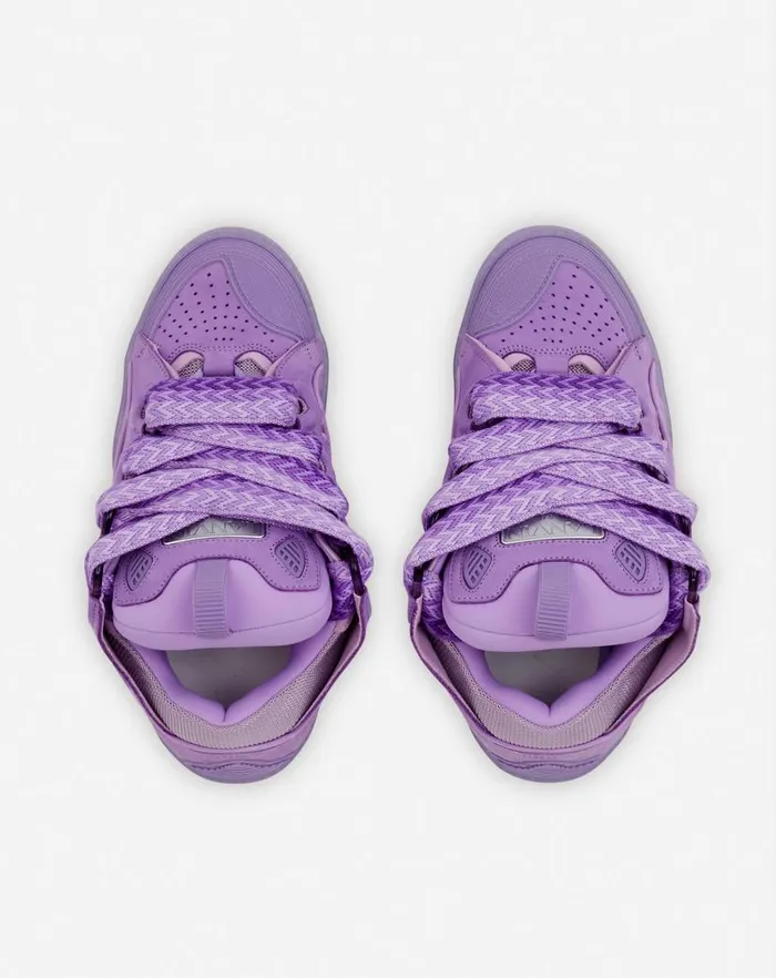 Women Lanvin Sneakers Leather Curb Sneakers Lilac Women Lanvin Sneakers Leather Curb Sneakers Lilac