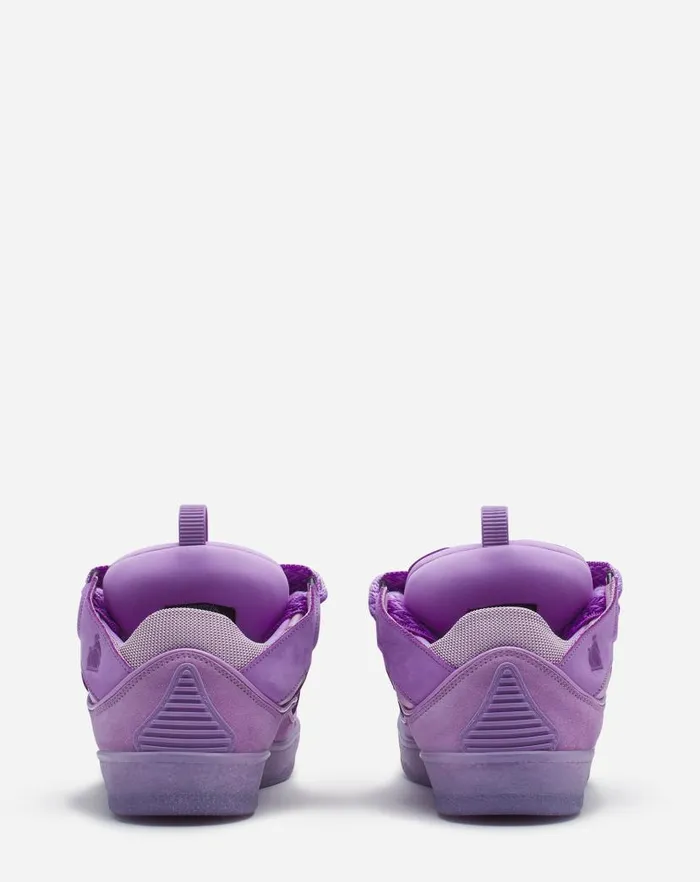 Women Lanvin Sneakers Leather Curb Sneakers Lilac Women Lanvin Sneakers Leather Curb Sneakers Lilac