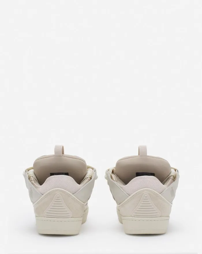Women Lanvin Sneakers Leather Curb Sneakers Peach Women Lanvin Sneakers Leather Curb Sneakers Peach