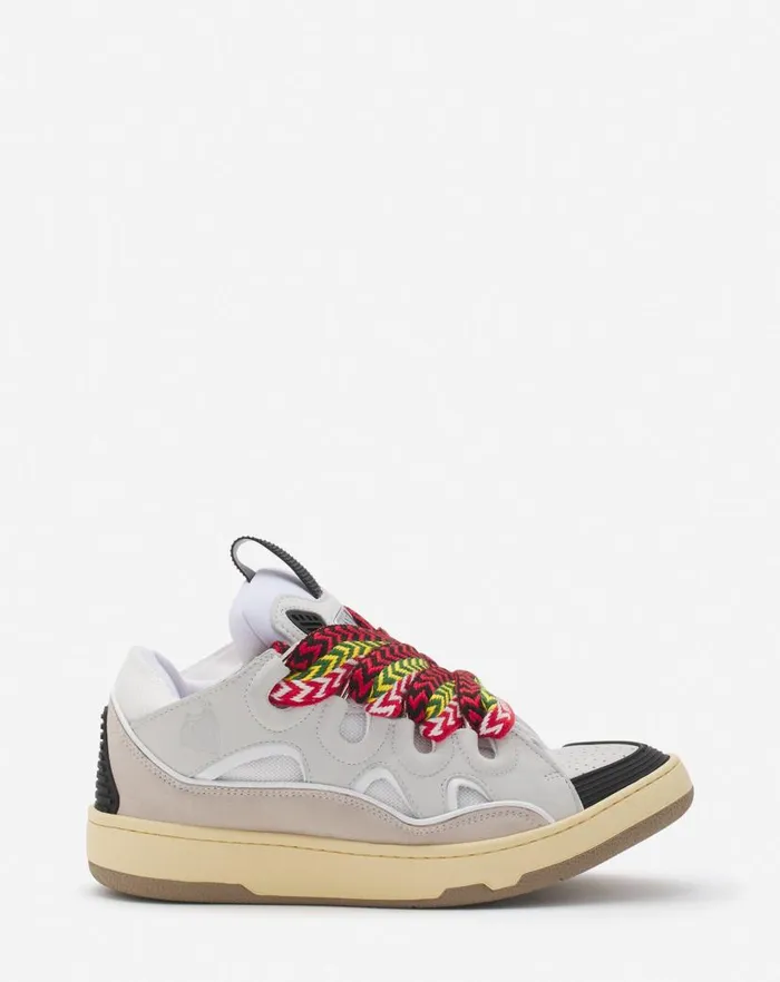 Women Lanvin Sneakers Leather Curb Sneakers White