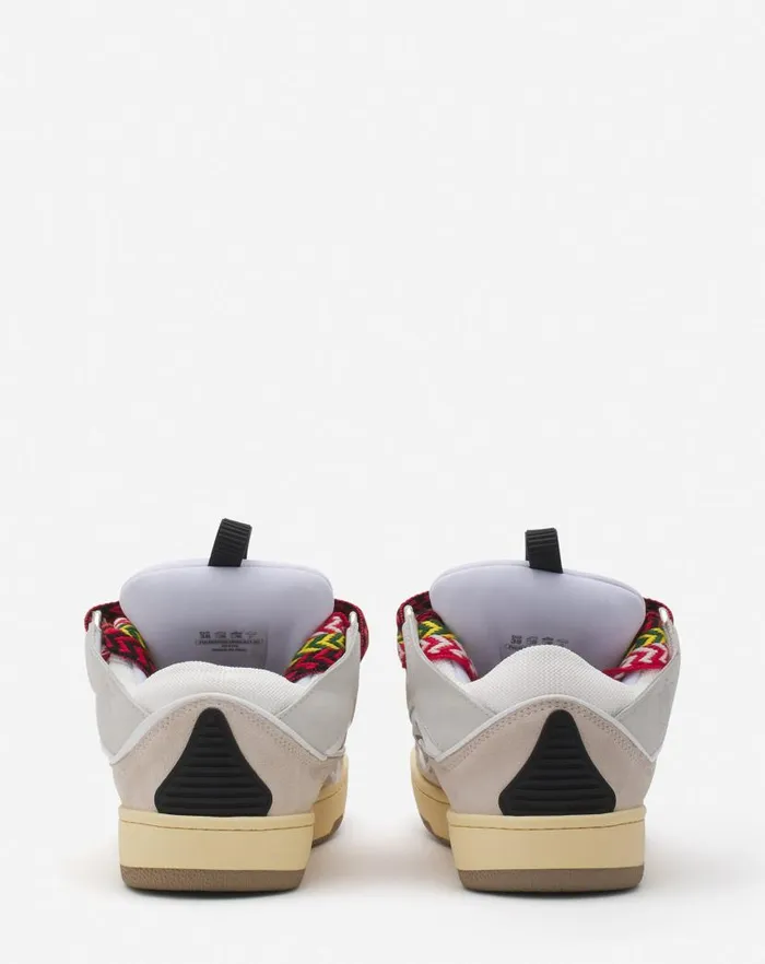 Women Lanvin Sneakers Leather Curb Sneakers White Women Lanvin Sneakers Leather Curb Sneakers White