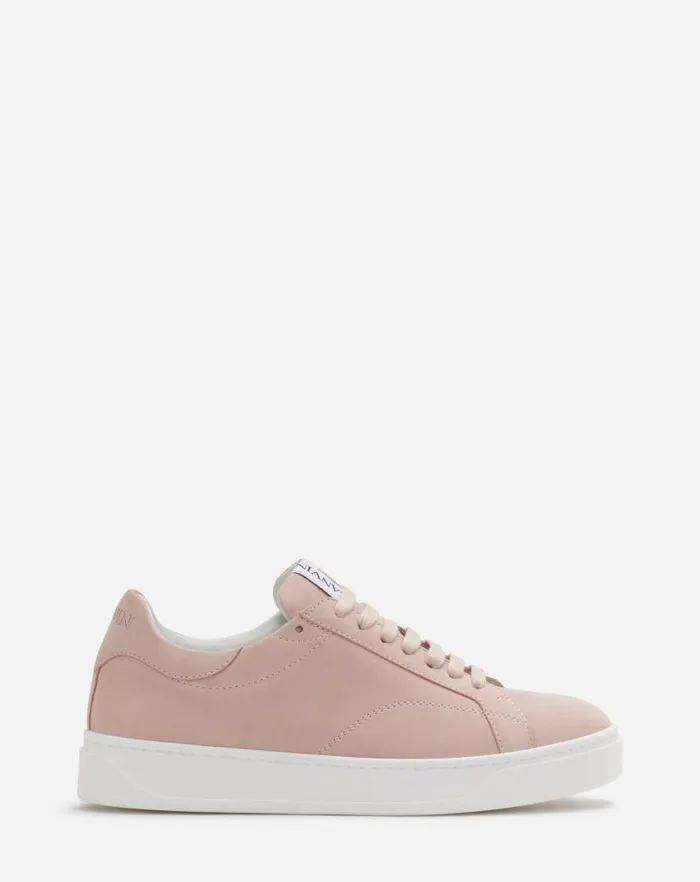 Women Lanvin Sneakers Suede Ddb0 Sneakers Pink Blossom