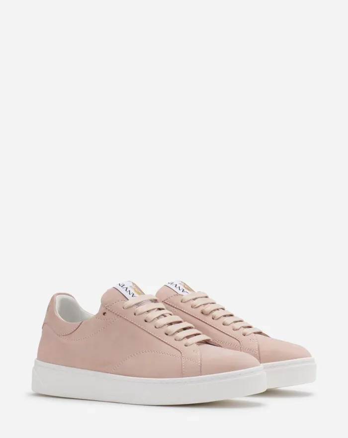 Women Lanvin Sneakers Suede Ddb0 Sneakers Pink Blossom