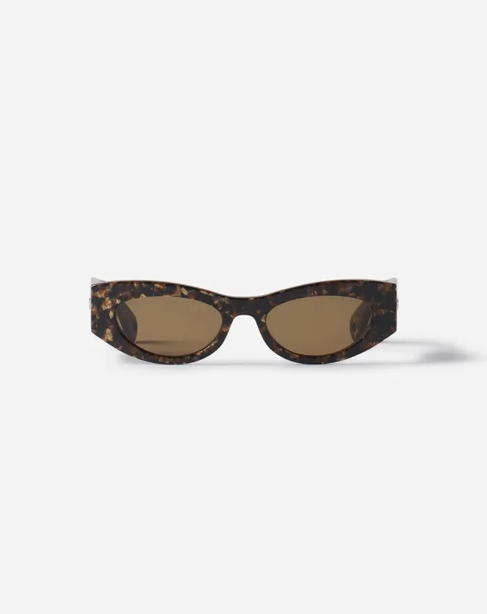 Women Lanvin Sunglasses Lanvin Logo Sunglasses Goldbrown