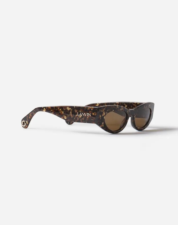 Women Lanvin Sunglasses Lanvin Logo Sunglasses Goldbrown Women Lanvin Sunglasses Lanvin Logo Sunglasses Goldbrown