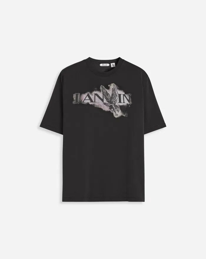 Women Lanvin TShirts and Sweatshirts Lanvin X Future Classic Eagle Print Tshirt Black Women Lanvin TShirts and Sweatshirts Lanvin X Future Classic Eagle Print Tshirt Black