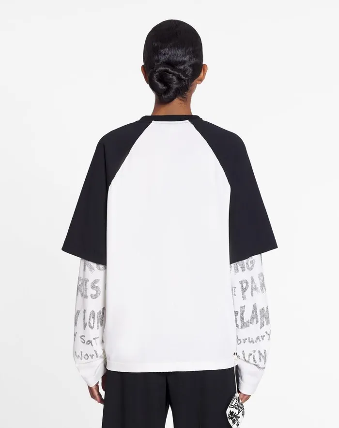 Women Lanvin TShirts and Sweatshirts Lanvin X Future Longsleeved Print Tshirt Black Women Lanvin TShirts and Sweatshirts Lanvin X Future Longsleeved Print Tshirt Black