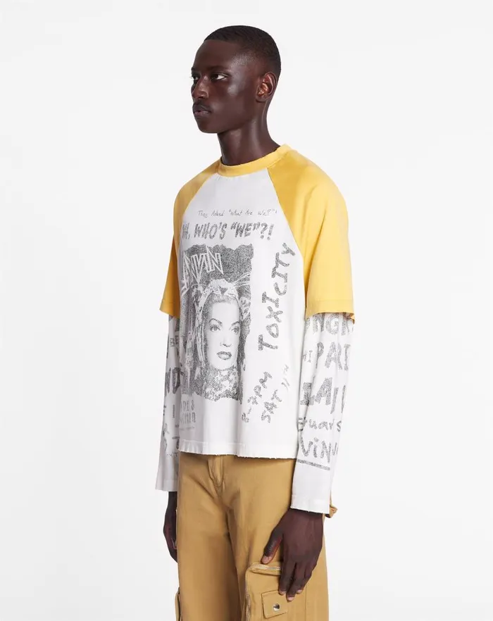 Women Lanvin TShirts and Sweatshirts Lanvin X Future Longsleeved Print Tshirt Corn Women Lanvin TShirts and Sweatshirts Lanvin X Future Longsleeved Print Tshirt Corn
